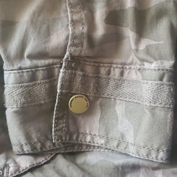 Sonoma Green Grey Brown Military Field Jacket Mens Size Medium W/ Snaps - Picture 10 of 10